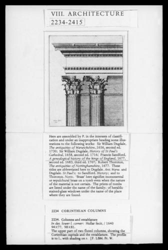 Columns and entablature Columns and entablature