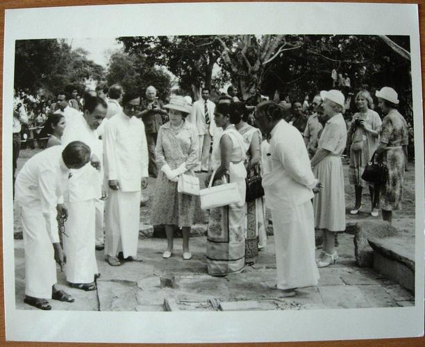 Queen Elizabeth II during her visit to Sri Lanka. [Royal Visit to Sri Lanka, 1981]