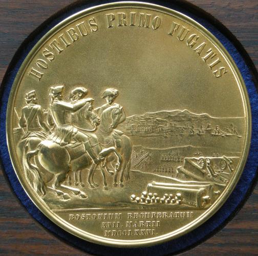 U. S. A. Medal commemorating George Washington before Boston, 1776 U. S. A. Medal commemorating George Washington before Boston, 1776