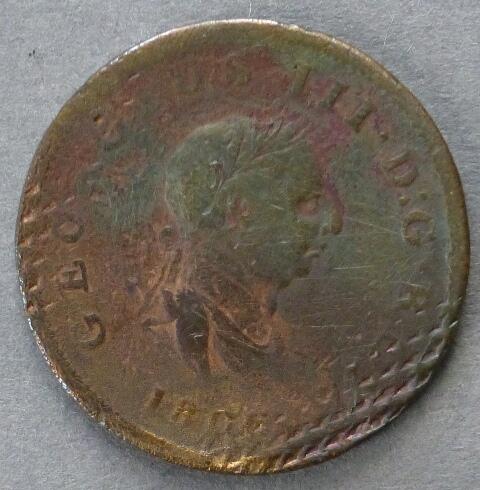 GREAT BRITAIN. George III fourth issue halfpenny GREAT BRITAIN. George III fourth issue halfpenny