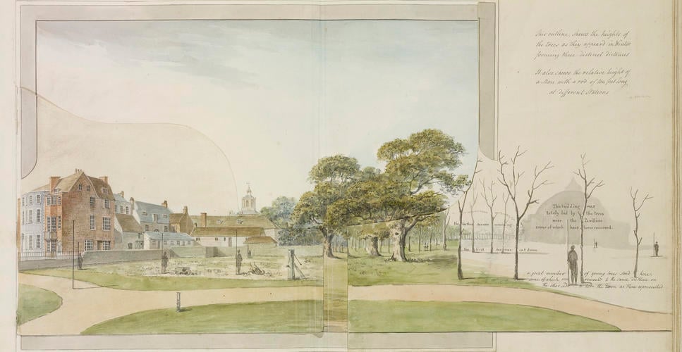 Designs for the Pavilion at Brighton: 'The General View from the Pavillon'