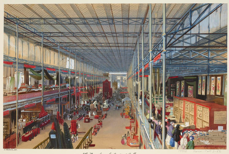 The Great Exhibition: the Nave from the Upper Gallery at the East Entrance