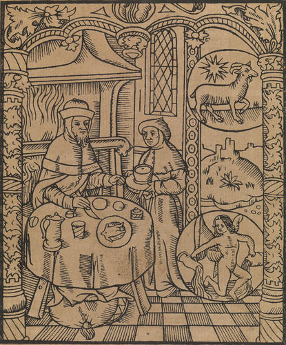 Master: Twelve woodcuts of the labours of the months from 'The kalender of shepherdes'
Item: January Master: Twelve woodcuts of the labours of the months from 'The kalender of shepherdes'
Item: January