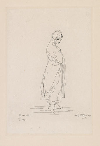 A woman with a shawl A woman with a shawl
