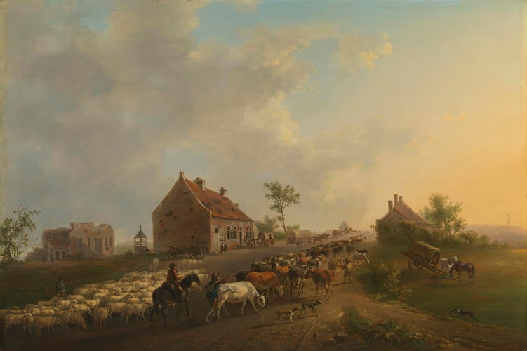 The Farm of 'La Belle Alliance' on the Battlefield of Waterloo