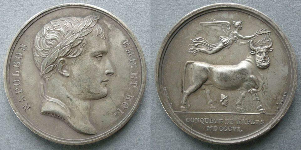France. Medal commemorating the Conquest of Naples, 1806