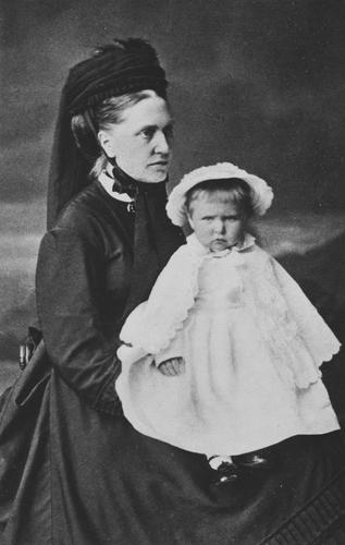 Princess Alix of Hesse and her nurse, July 1873 [in Portraits of Royal Children Vol. 17	1872-73]