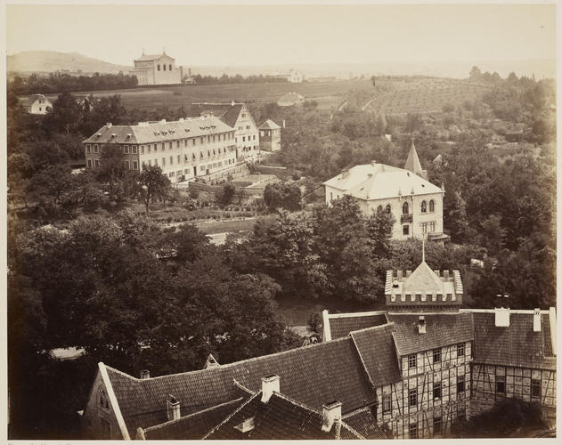 'Aussicht von dem Thurme der Moritz-Kirche'; Coburg taken from the Church of St Maurice