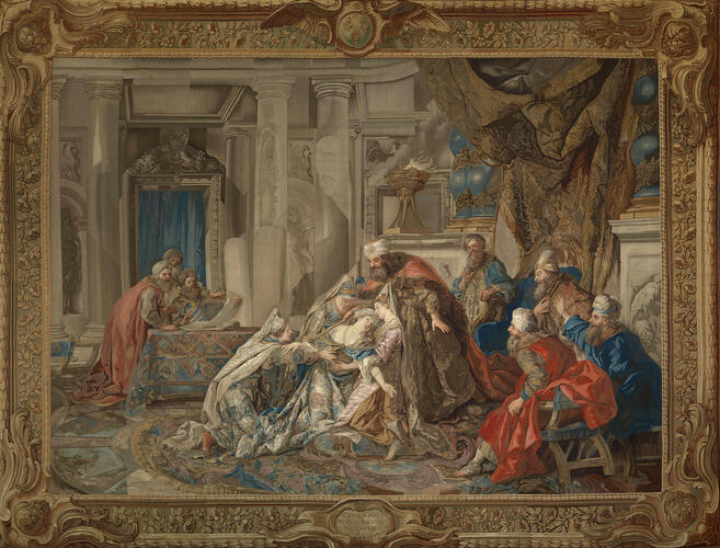 Esther supplicates for the lives of her people