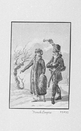 Netherlands Troops. Batavian Republic. Officer with woman
