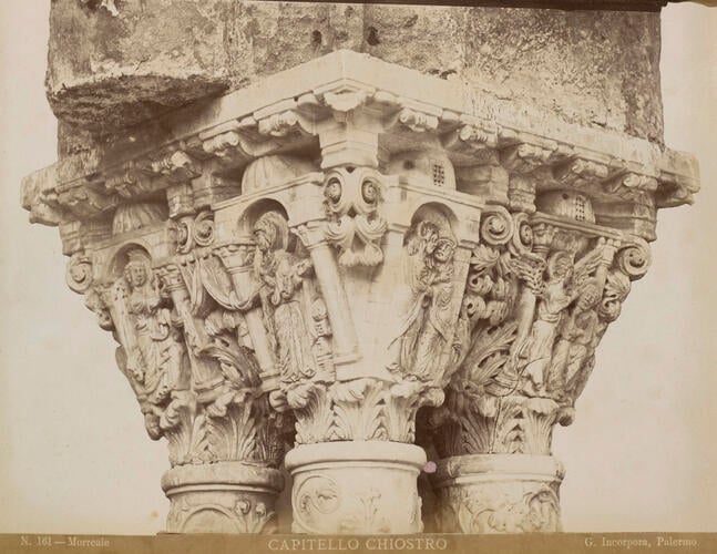 Monreale capitello chiestro Monreale capitello chiestro