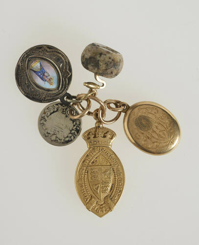 Set of five charms