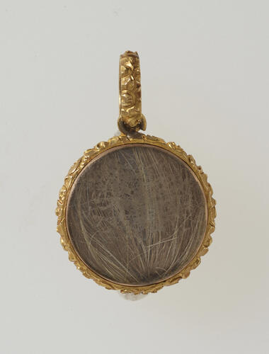 Locket containing the hair of Princess Sophia (1773-1848)