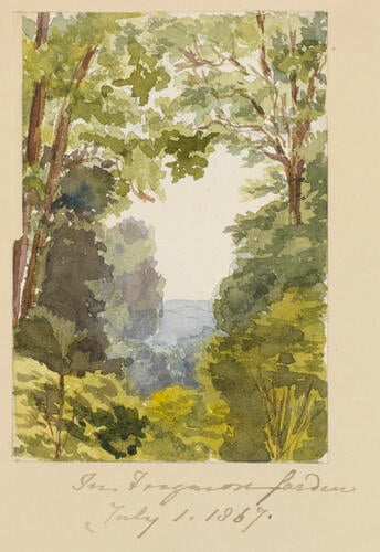 Master: SKETCHES FROM NATURE V. R. 1865 TO 1867
Item: In Frogmore garden