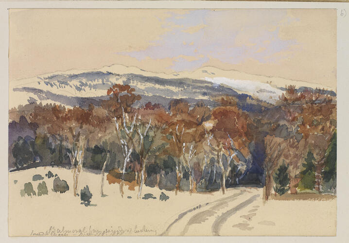 Master: SKETCHES BY QUEEN VICTORIA II
Item: From [a] window looking towards the Choils