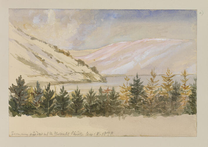 Master: SKETCHES BY QUEEN VICTORIA II
Item: From my window at the Glassalt Shiel