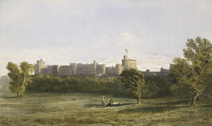 Windsor Castle from the north. 	May 1856