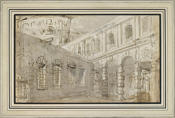 A rusticated palace