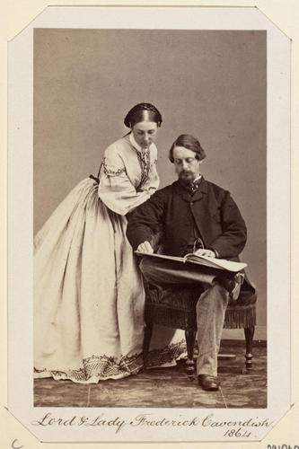 Lord and Lady Frederick Cavendish. 1864. [Royal Household Portraits. Volume 55. ]