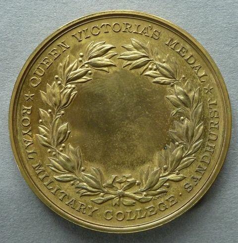 Specimen Queen Victoria's Medal, Royal Military College, Sandhurst