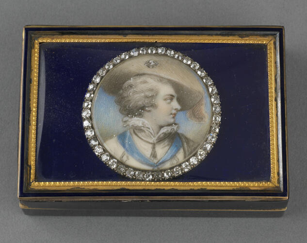 Box with inset miniature of George IV (1762-1830) when Prince of Wales
