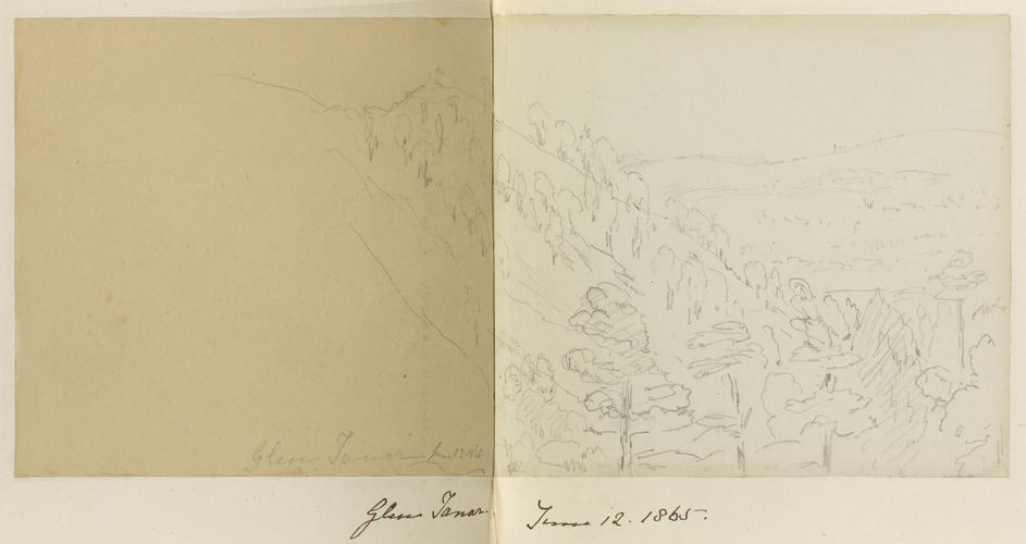 Master: SKETCHES FROM NATURE V. R. 1863 TO 1867
Item: Glen Tanar Master: SKETCHES FROM NATURE V. R. 1863 TO 1867
Item: Glen Tanar
