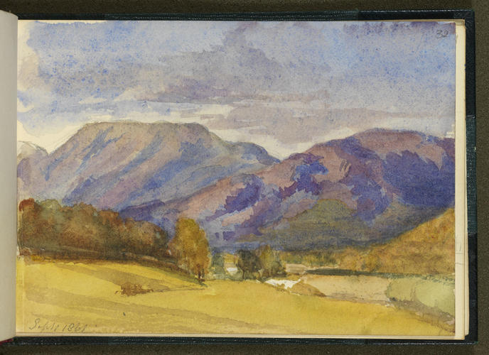 Master: SKETCHES FROM NATURE V. R. MDCCCLX TO MDCCCLXI
Item: Highland Landscape