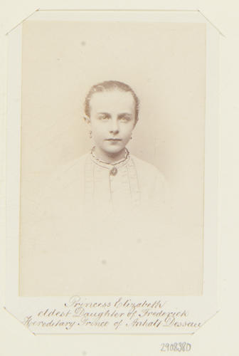 Princess Elisabeth (1857-1933), eldest daughter of Frederick, Hereditary Prince of Anhalt-Dessau Princess Elisabeth (1857-1933), eldest daughter of Frederick, Hereditary Prince of Anhalt-Dessau