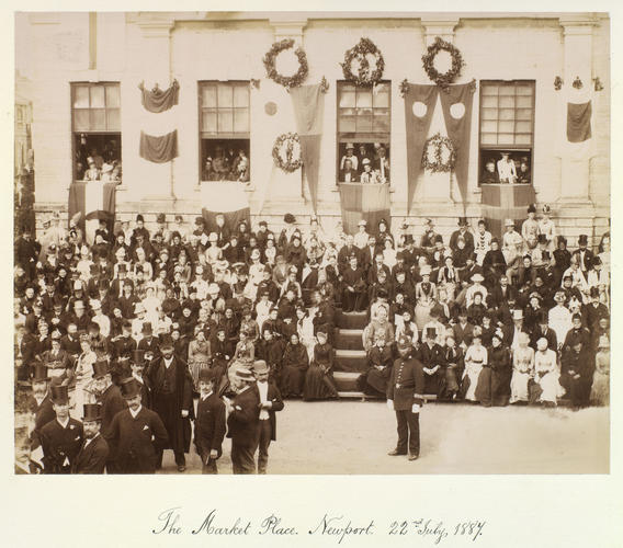 The Market Place, Newport, Isle of Wight, 22 July 1887