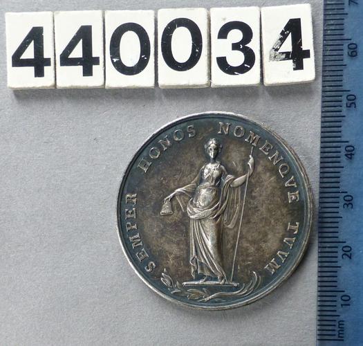 Medal commemorating an uncertain subect, possibly Peace with America Medal commemorating an uncertain subect, possibly Peace with America