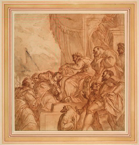 Esther crowned by Ahasuerus