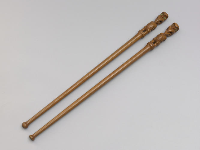Master: Pair of walking sticks or orator's staffs