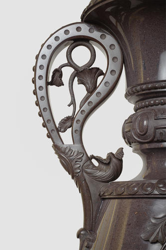 Vase and pedestal Vase and pedestal
