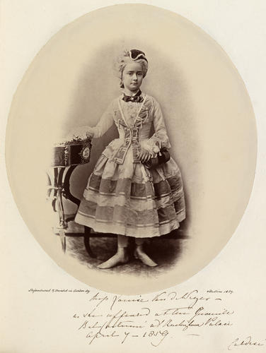 Miss Louise Van de Weyer in costume, 7th April 1859 [Photographic Portraits Vol. 3/61 1856-1863]