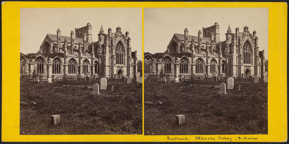 Melrose Abbey from the South West Melrose Abbey from the South West