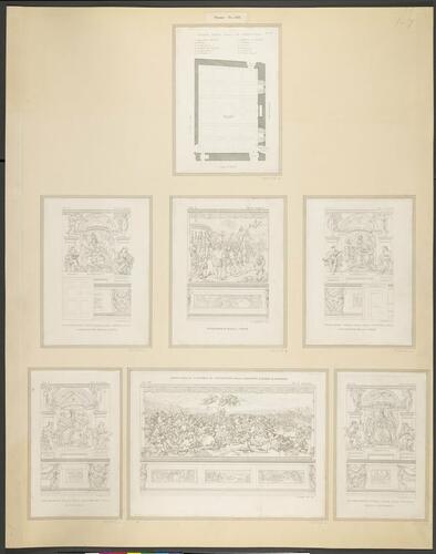 Master: The plan and frescoes of the Sala di Costantino in the Vatican
Item: Plan of the Sala di Costantino in the Vatican