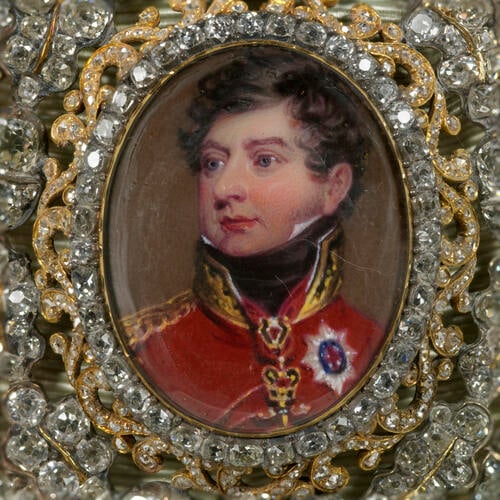 Family Order of King George IV. Badge. Originally belonged to Charlotte, Queen of Württemberg