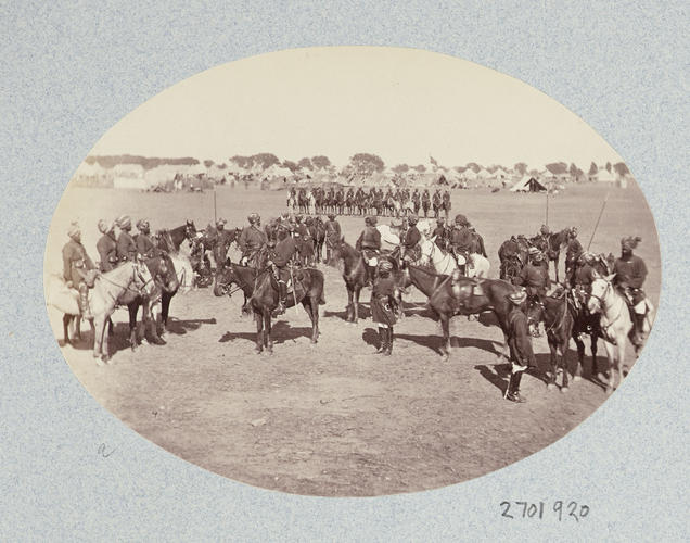 Group of Officers and Men of the 11th Bengal Cavalry: Prince of Wales Tour of India 1875-6 (vol. 6)
