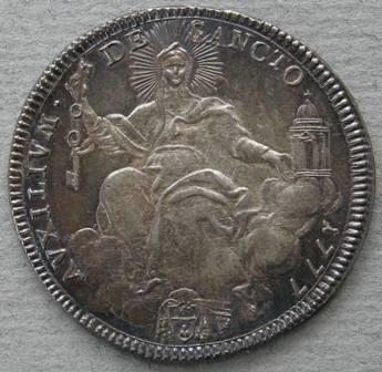 Papal States. Pius VI, half scudo 1777, anno III Papal States. Pius VI, half scudo 1777, anno III