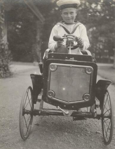 Photograph of Prince John (1905-19) at Balmoral, 1913
