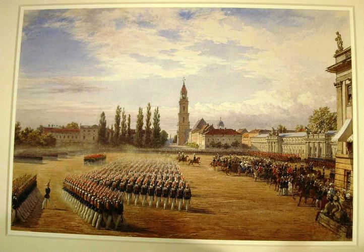 Parade at Potsdam, 17 August 1858