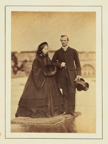 Princess Alice and Prince Louis of Hesse, December 1860 [in Portraits of Royal Children Vol. 5 1860-1861]