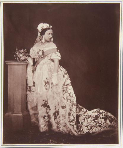 'The Queen in her Drawing Room Dress'; Queen Victoria (1819-1901) 'The Queen in her Drawing Room Dress'; Queen Victoria (1819-1901)