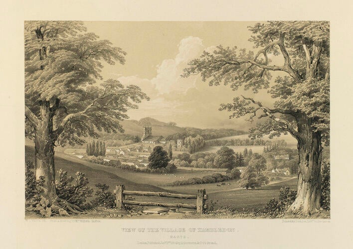 View of the Village of Hambledon, Hants
