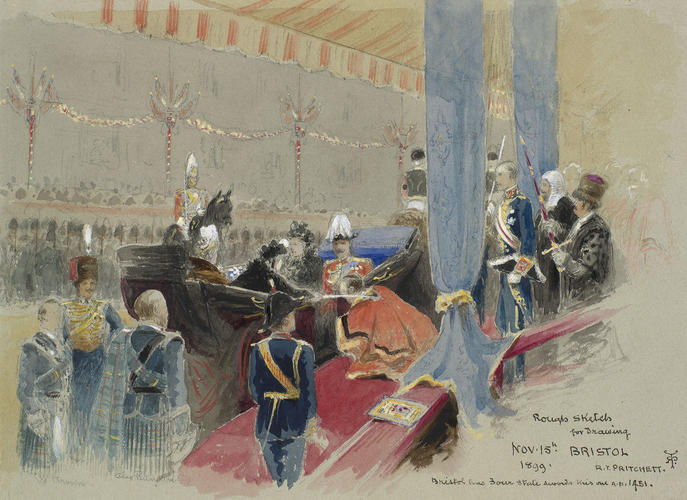 The Queen's visit to Bristol: the Lord Mayor knighted, 15 November 1899 The Queen's visit to Bristol: the Lord Mayor knighted, 15 November 1899