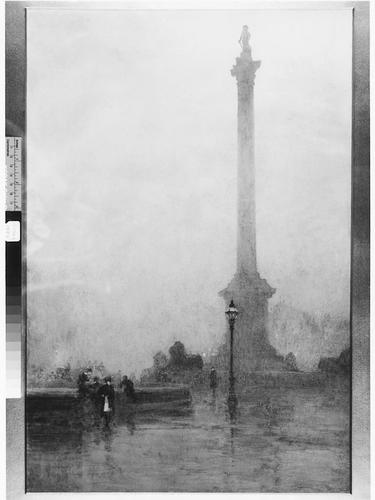Nelson's Column, seen in a fog