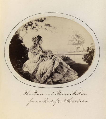'The Queen and Prince Arthur from a Print after F. Winterhalter'