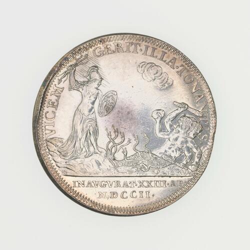 Medal commemorating the Coronation of Queen Anne