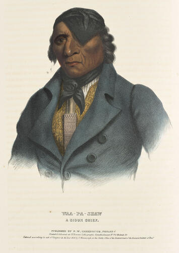 History of the Indian tribes of North America : with biographical sketches and anecdotes of the principal chiefs. Embellished with one hundred and twenty portraits from the Indian Gallery in the Department of War, at Washington ; v. 1 / by Thomas L. M'Kenney. . . and James Hall