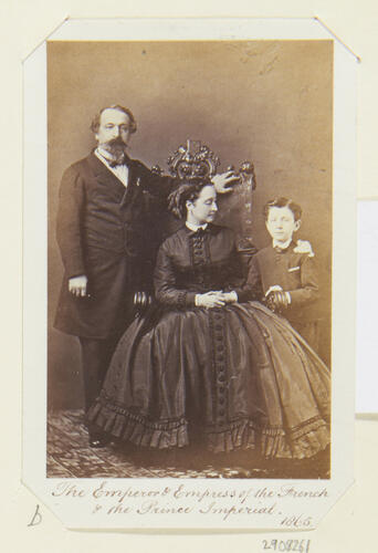 The Emperor and Empress of the French and the Prince Imperial